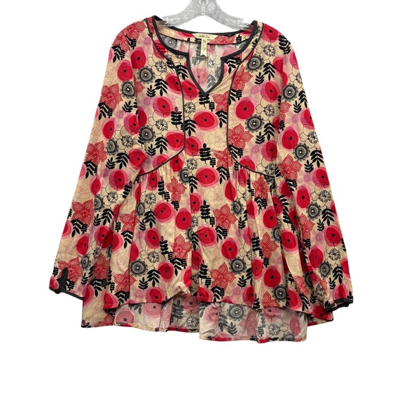 Matilda Jane Tops - Matilda Jane‎ Women's Mistletoe Magic Peasant Top Long Sleeve Boho Retro Size Sm